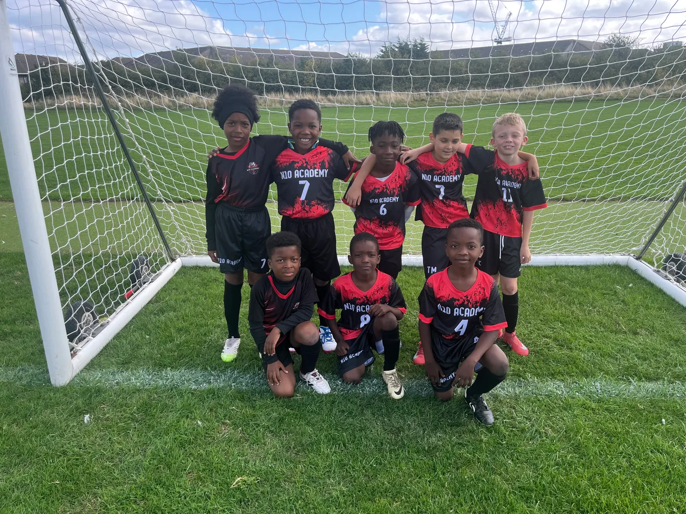 N10 Academy squad showing respect and teamwork